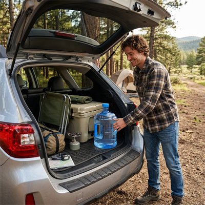 Bidon eau 10 litres trek été