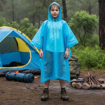 Poncho pluie compact équipement trek été