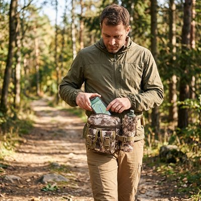 Sac banane randonnée compact plié