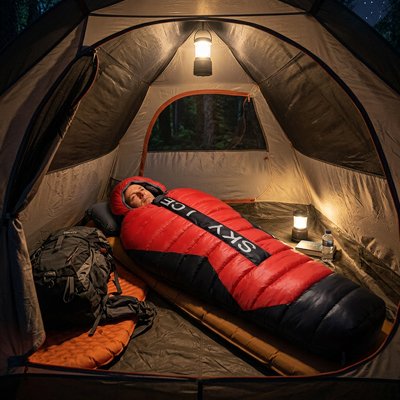 Sac couchage grand froid bivouac montagne