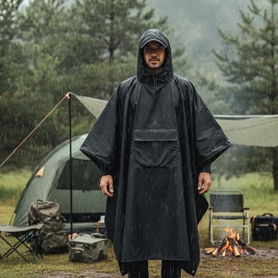 Poncho de pluie ultra-compact : l'indispensable pour vos aventures en plein air