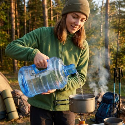 Robinet intégré bidon eau camping