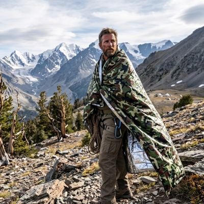 Couverture survie réfléchissante bivouac montagne