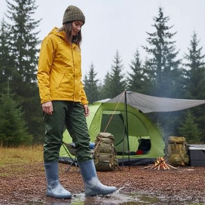 Couvre-chaussure antidérapant imperméable porté