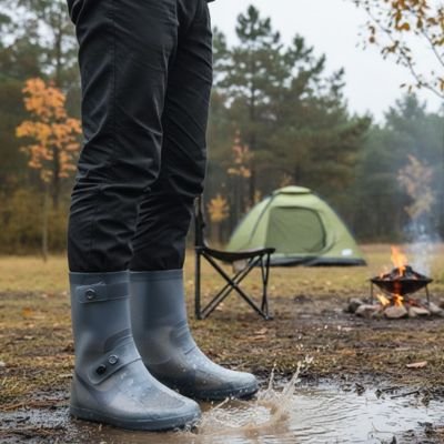 Couvre-chaussure imperméable compact sac dos