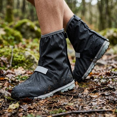 Couvre-chaussure imperméable antidérapant porté