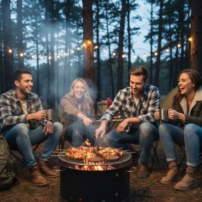 Grille inox 44,5 cm robuste aventure
