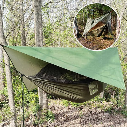 Hamac ultra-léger détail sangles mousquetons