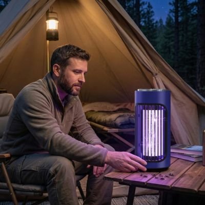 Lampe anti moustique camping nuit étoilée