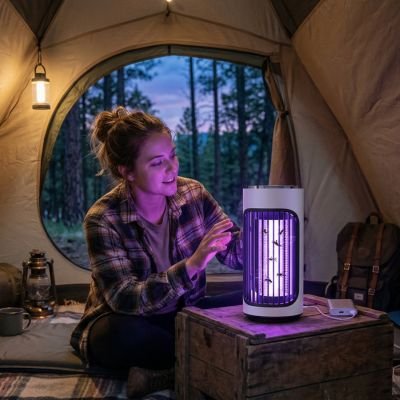 Lampe anti moustique UV plein air été