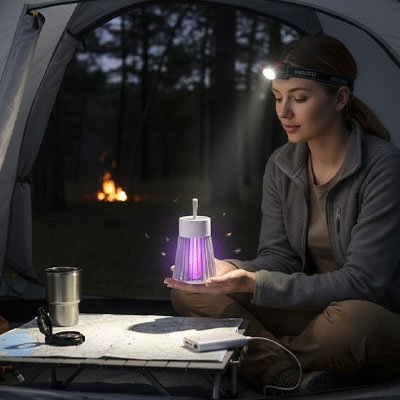 Lampe anti moustique camping tente bivouac