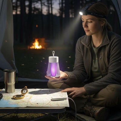 Lampe anti moustique rechargeable USB-C trek
