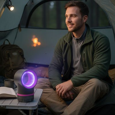 Lampe anti-moustique naturelle éclairage LED