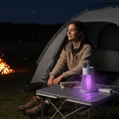 Lampe anti moustique écologique randonnée nature