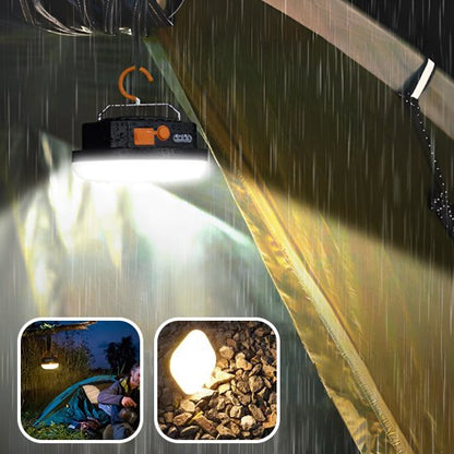 Lampe camping rechargeable crochet suspension