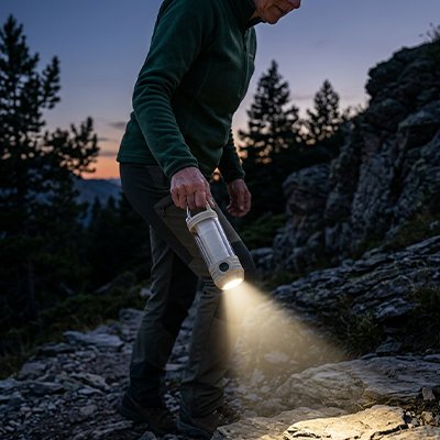 Lampe de Camping Rechargeable Ultra-Puissante — Éclairage Trek & Bivouac