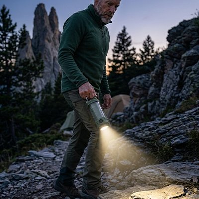 Lampe de Camping Rechargeable Ultra-Puissante — Éclairage Trek & Bivouac