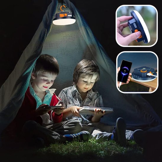 Lampe camping compacte dans sac