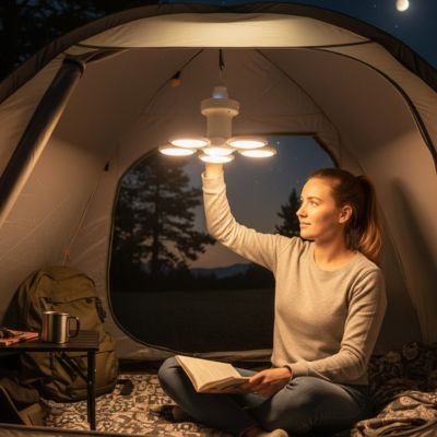 Lampe LED camping compacte tente
