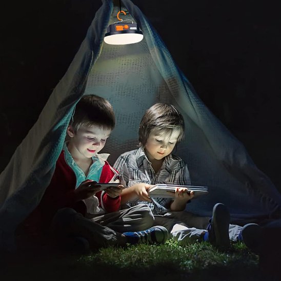 Lampe LED camping tenue main