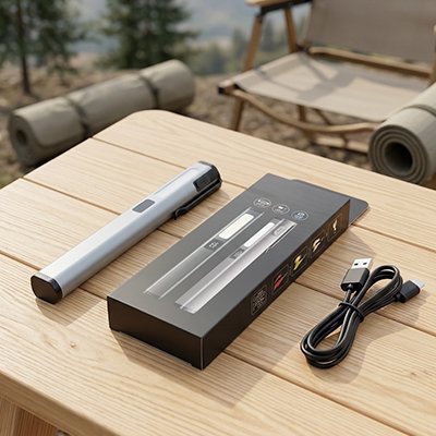 Lampe de Poche Rechargeable Ultra-Puissante pour Camping et Trek