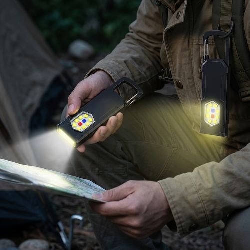 Lampe de Poche Ultra-Puissante Compacte pour Camping et Trek