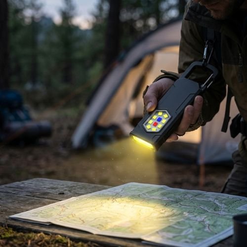 Lampe de Poche Ultra-Puissante Compacte pour Camping et Trek