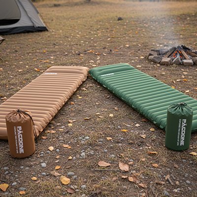 Matelas gonflable camping ultra-léger déplié