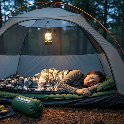 Matelas camping compact sac rangement