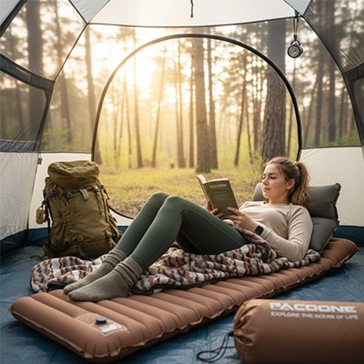 Matelas gonflable 1 personne bivouac