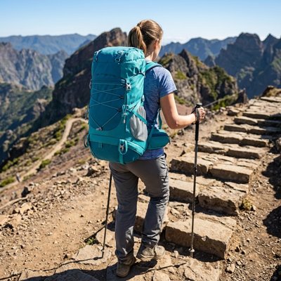 Sac randonnée ultra-résistant poches latérales