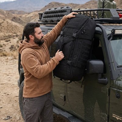 Sac à dos randonnée ultra-résistant porté
