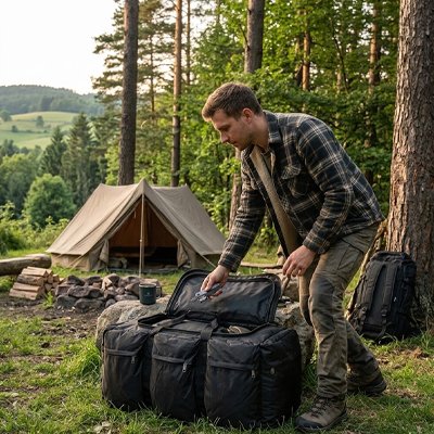 Sac à dos 55L randonnée housse pluie intégrée