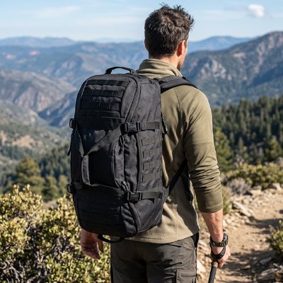 Sac à dos randonnée vue frontale