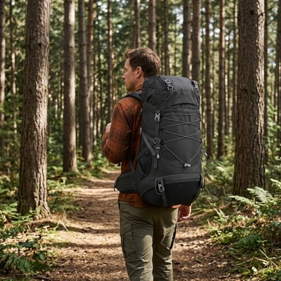 Sac à dos randonnée ultra-résistant kaki