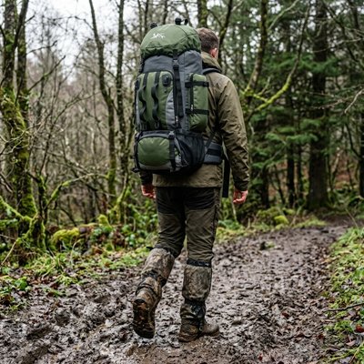Sac à dos randonnée 90L compartiments ouverts