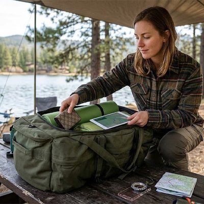 Sac à dos camping léger ceinture lombaire ajustée