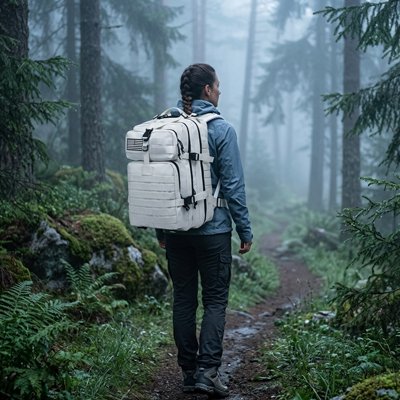 Sac à dos trek femme 50L ouvert