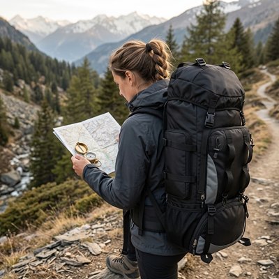 Sac à dos trek 90L porté