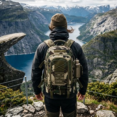Sac à dos randonnée porté en sentier