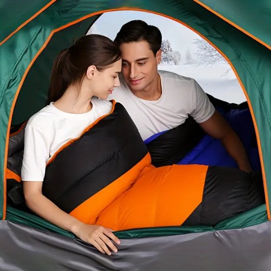 Sac couchage double camping été nature