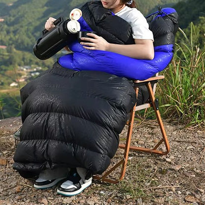Couple dans sac couchage double confort
