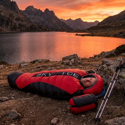 Sac couchage grand froid compressé
