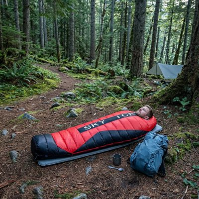 Sac de couchage -30°C déplié