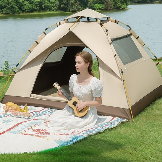 Tente pop-up trek montagne été
