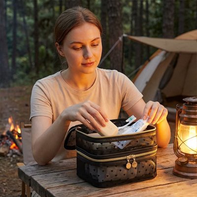 Trousse toilette femme rangement trek