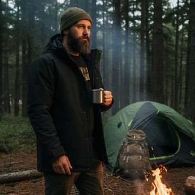 Veste imperméable légère portée en trek